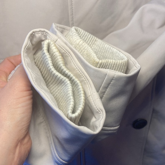 Prana cream colored pea coat-medium - Picture 5 of 15